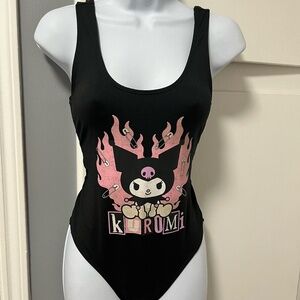 Kuromi Rue21 Women’s Bodysuit Black & Pink